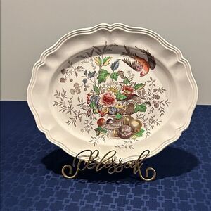Vintage Hampshire Ceramic Platter 15.5 x 12.5 inches made in England